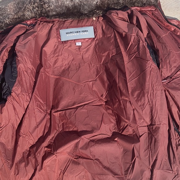 Marc New York Andrew Marc Dodge Down Puffer Jacket Rabbit Fur new with tags - Picture 12 of 15